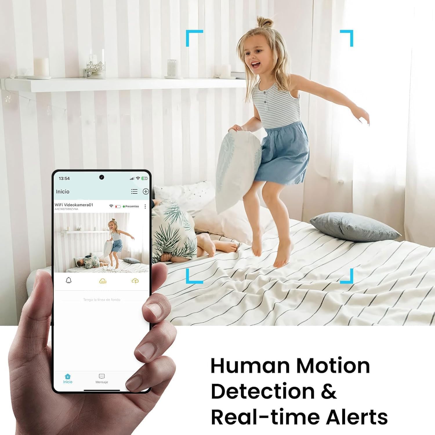 Pixellume motion-detection alert demo for instant phone notifications.
