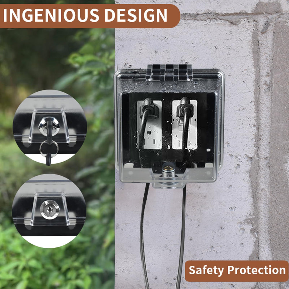 PKLIYH rain-test image evidences IP44 performance in wet outdoor conditions