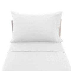 Plain Printed Linen flat sheet highlights soft, breathable cotton for cozy nights.