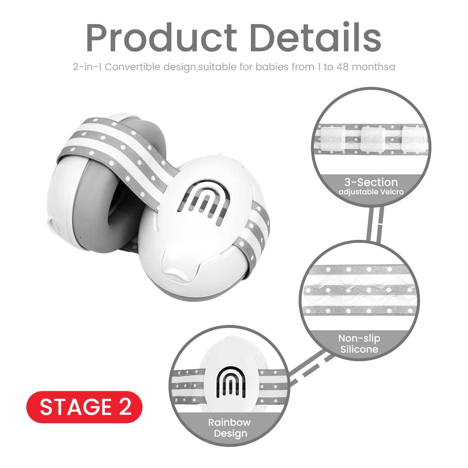 PLANTURECO snap-proof adjustable headband ensures a secure, pinch-free fit.