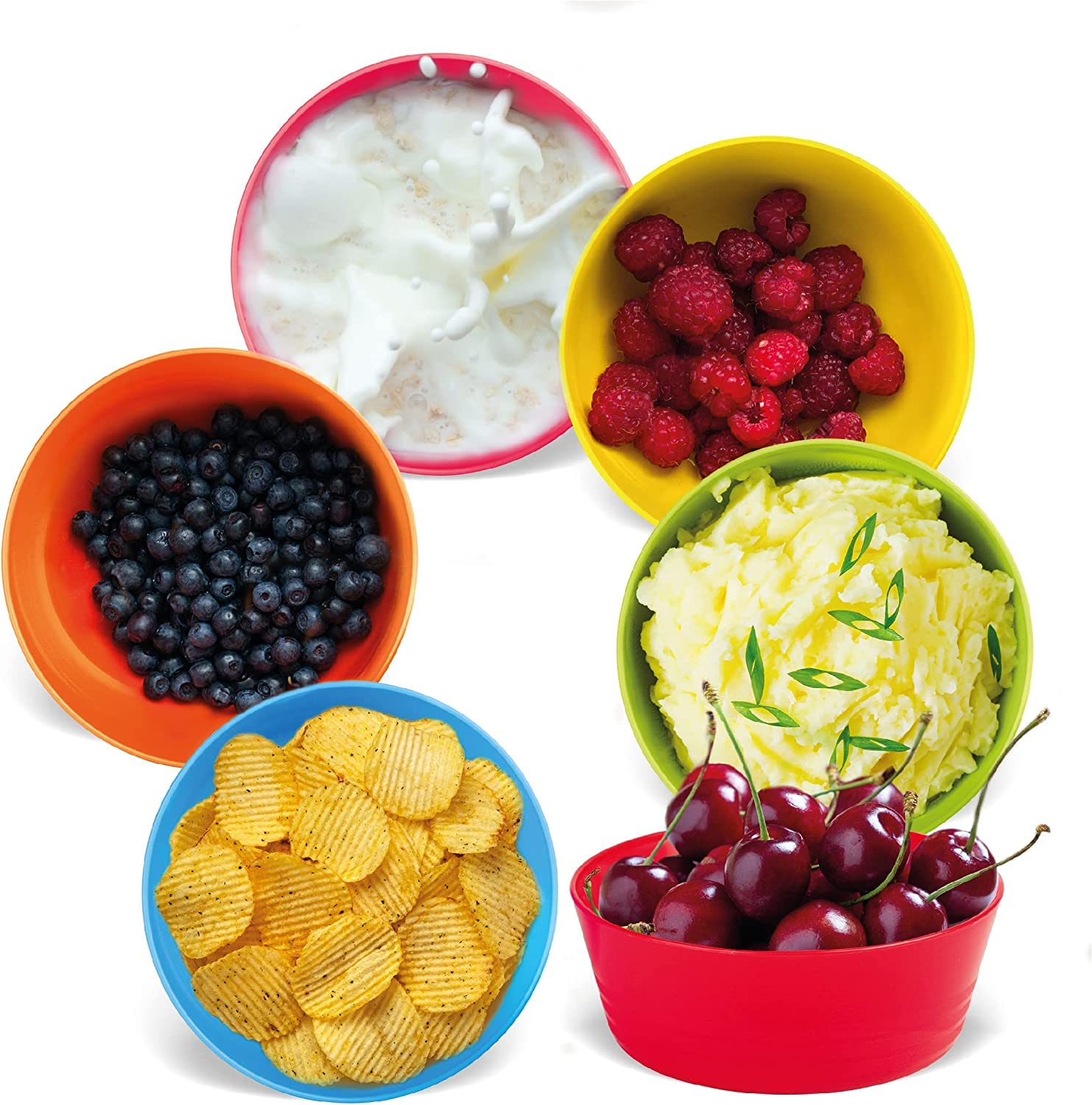 PLASKIDY bright colors help kids identify foods