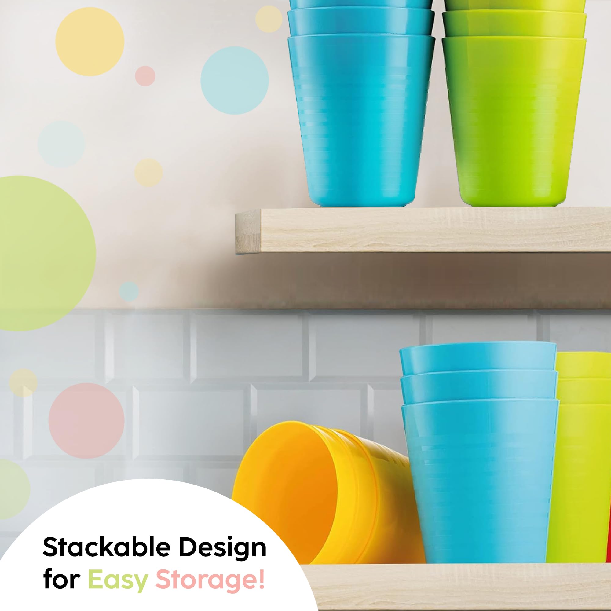 PLASKIDY Kids Cups are dishwasher-safe for fast, easy cleanup after meals.