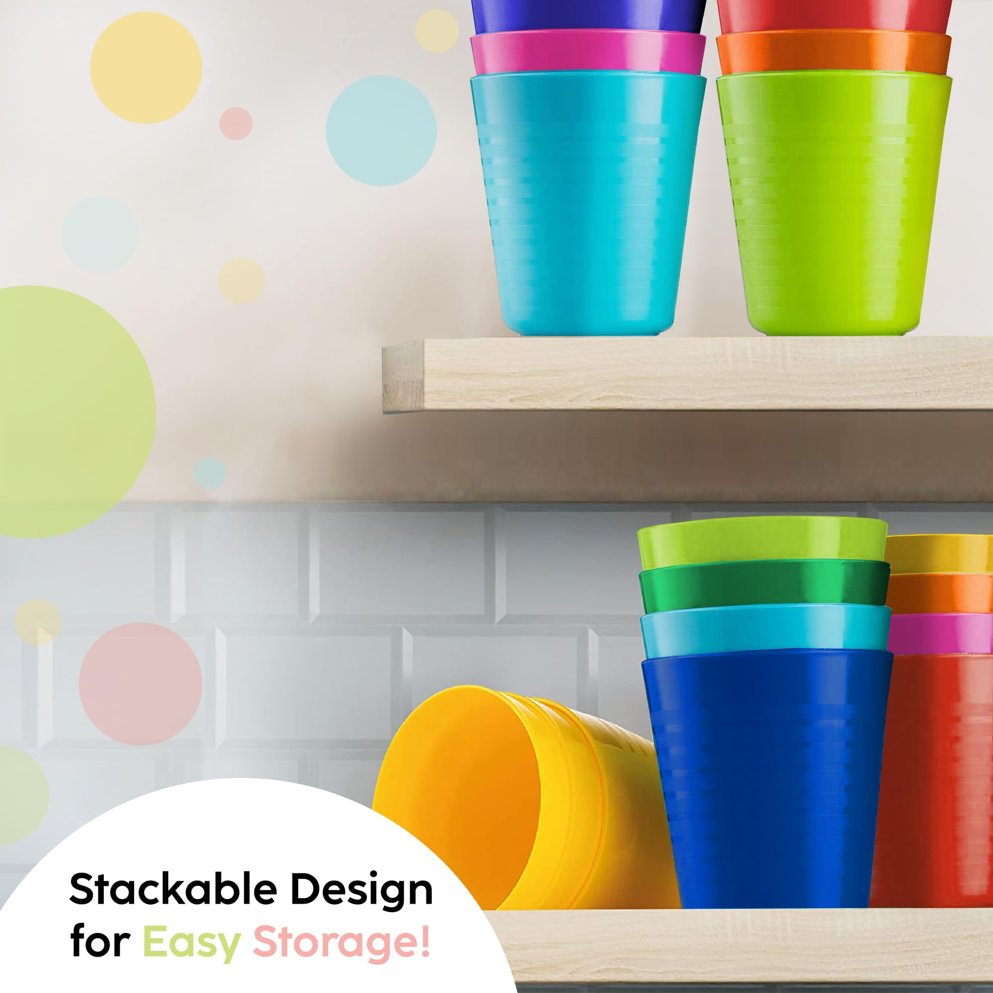 PLASKIDY kids cups microwave-dishwasher-safe, convenient daily use in busy homes.