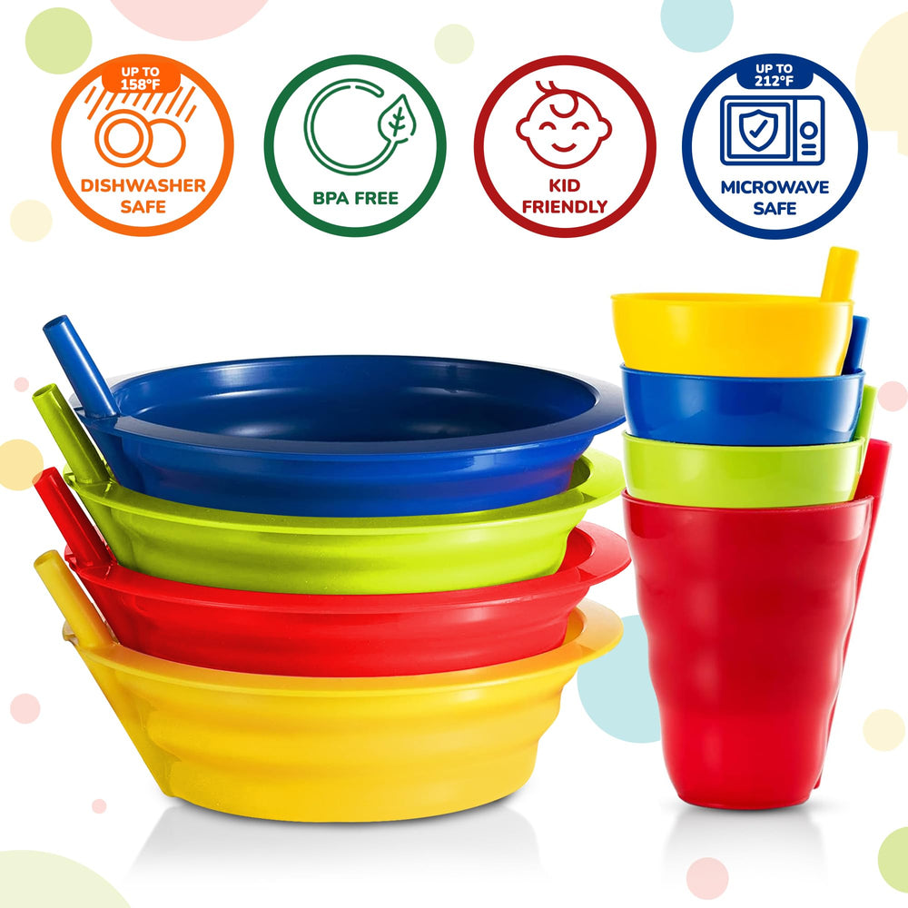 PLASKIDY kids straw cups in bright colors for cheerful hydration
