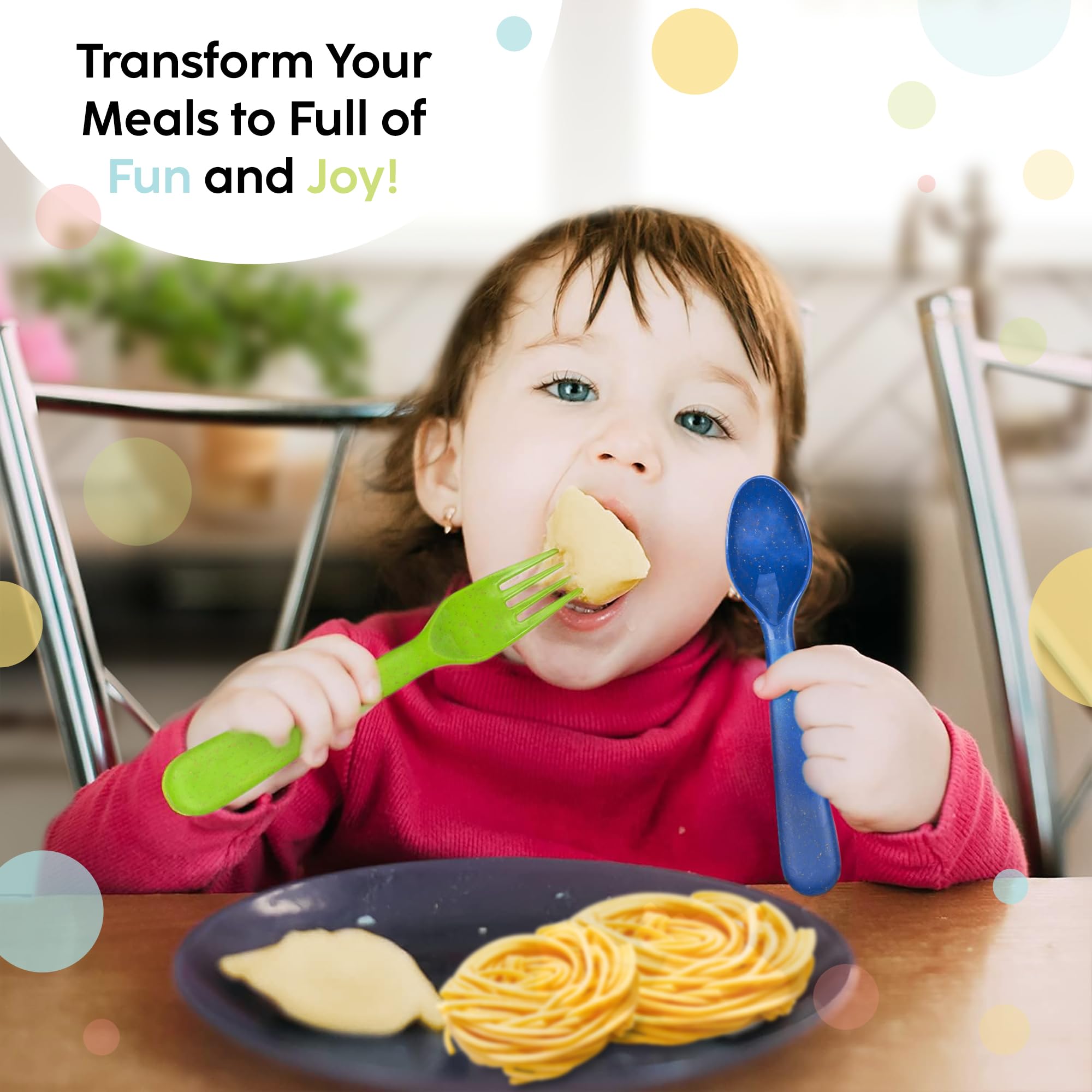 PLASKIDY lunch-box friendly utensils in bright colors