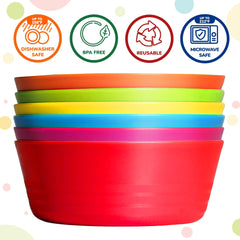 PLASKIDY microwave-safe bowls for quick, warm snacks