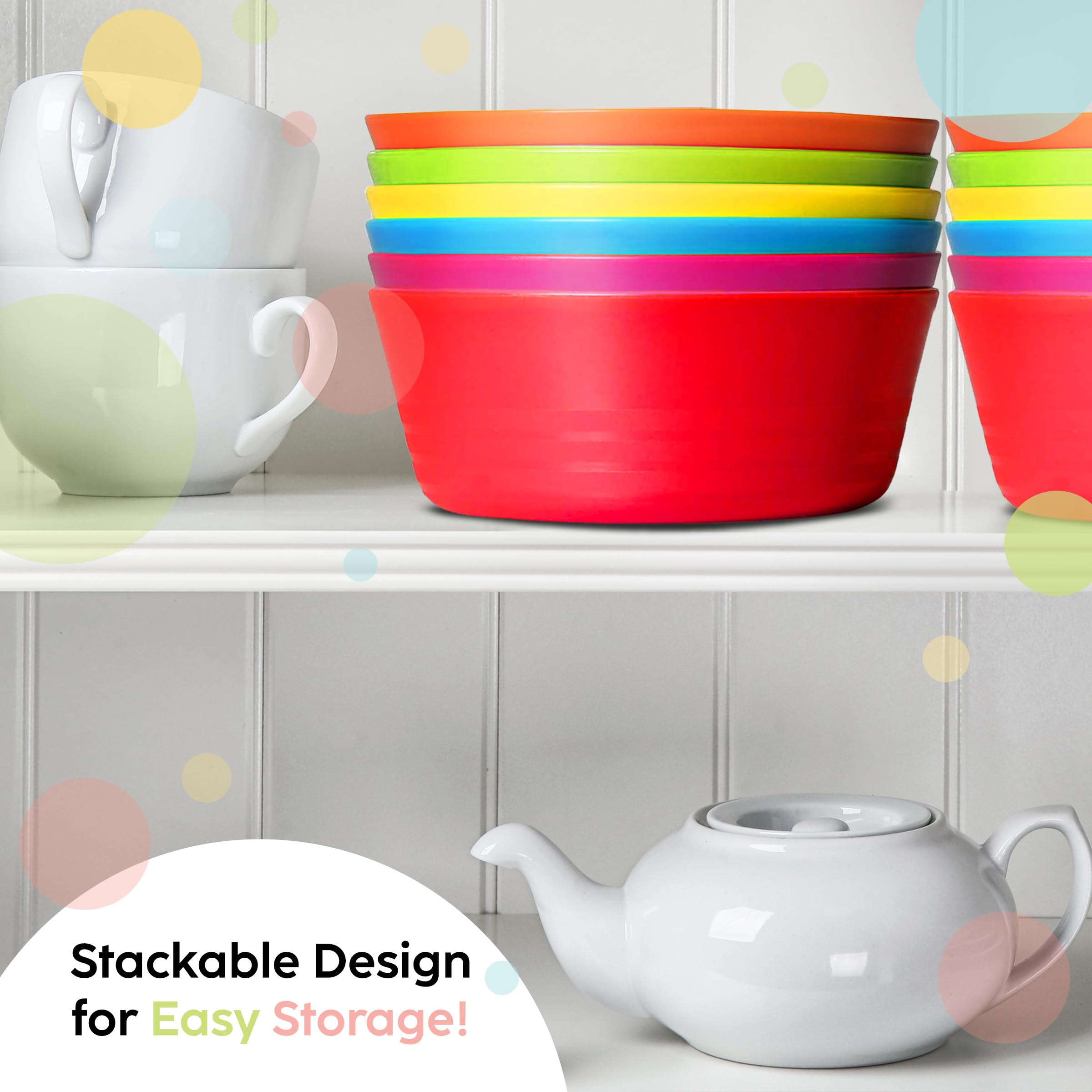 PLASKIDY top-rack dishwasher-safe bowls for easy cleanup