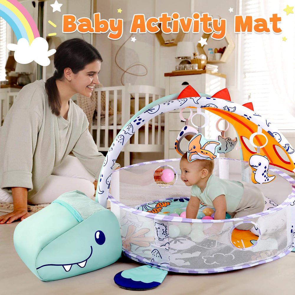 PLAY 4-in-1 Ball Pit image encourages parent-child interactive play.