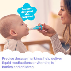 Playhouse MD Rocket Pacifier Attachment demonstrates taste-bypass design for smoother dosing