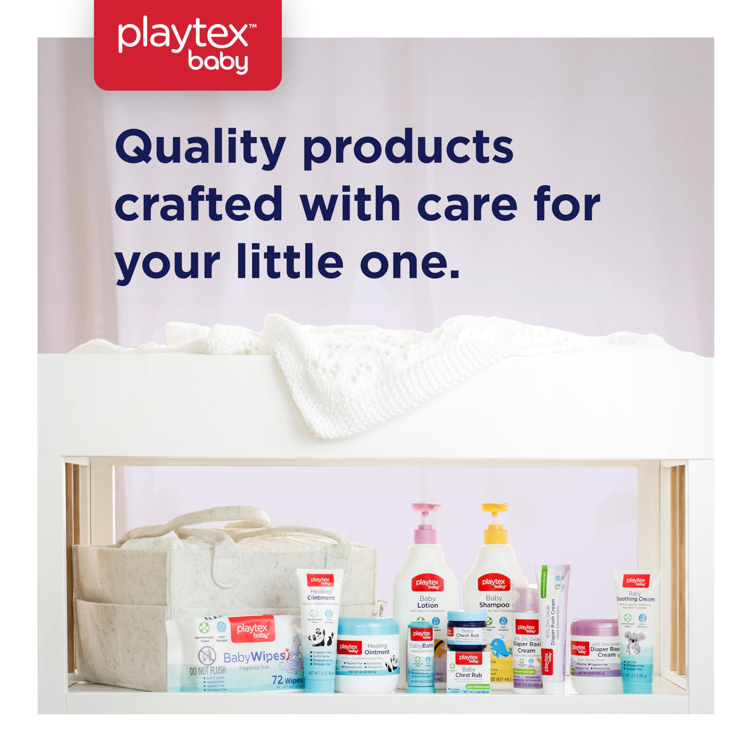 Playtex Baby 3-pack box signaling value and ongoing diaper care.