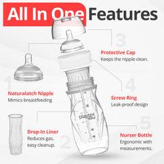 Drop-Ins liners pack from Playtex Baby showing pre-sterilized convenience