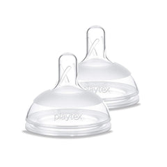 Playtex Baby Naturalatch nipple silicone closeup highlights natural latch compatibility for breastfed babies.