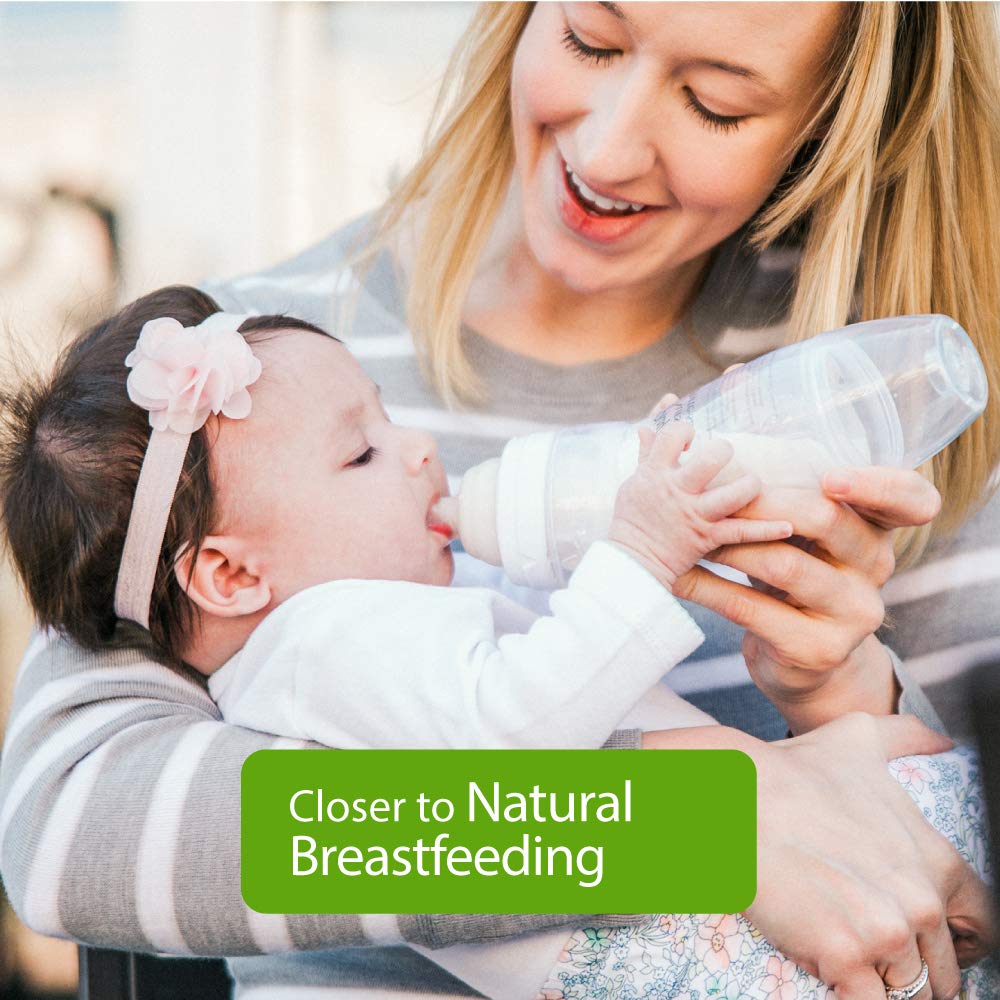 Playtex Baby Nurser Bottle liner collapse demonstrates air-free feeding concept.