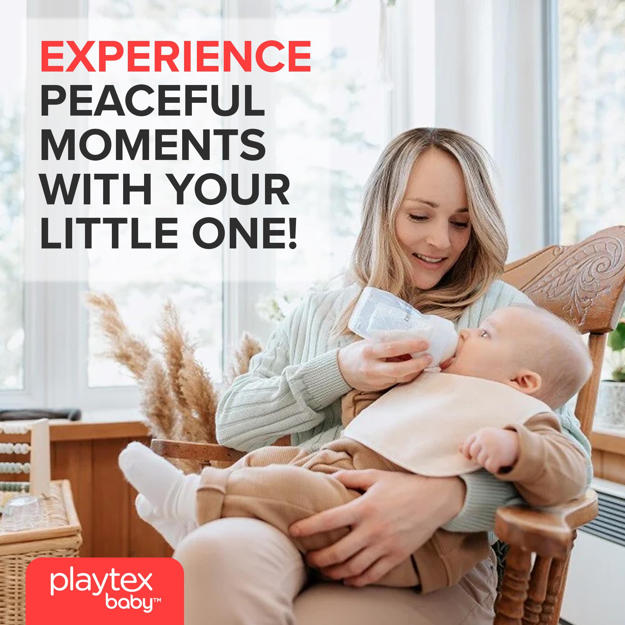 Playtex Baby Nurser bottle packaging emphasizes BPA-free safety.