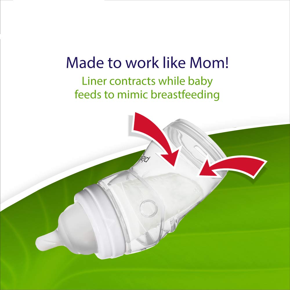 Playtex Baby Nurser close-up shows a clean liner insert design