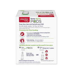 Playtex Baby Nurser PODS freezer-friendly design for simple milk storage