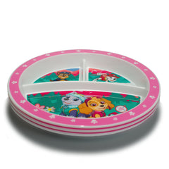 Playtex Baby Paw Patrol plate graphic protected by clear layer preserves vibrant Paw Patrol art