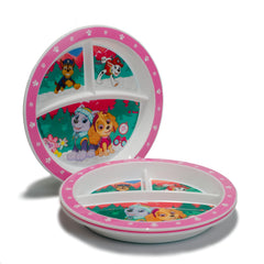 Playtex Baby Paw Patrol plate with non-slip bottom reduces spills during meals