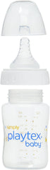 Playtex Baby Simply Baby star-design bottle features whimsical details for engaging feeding.