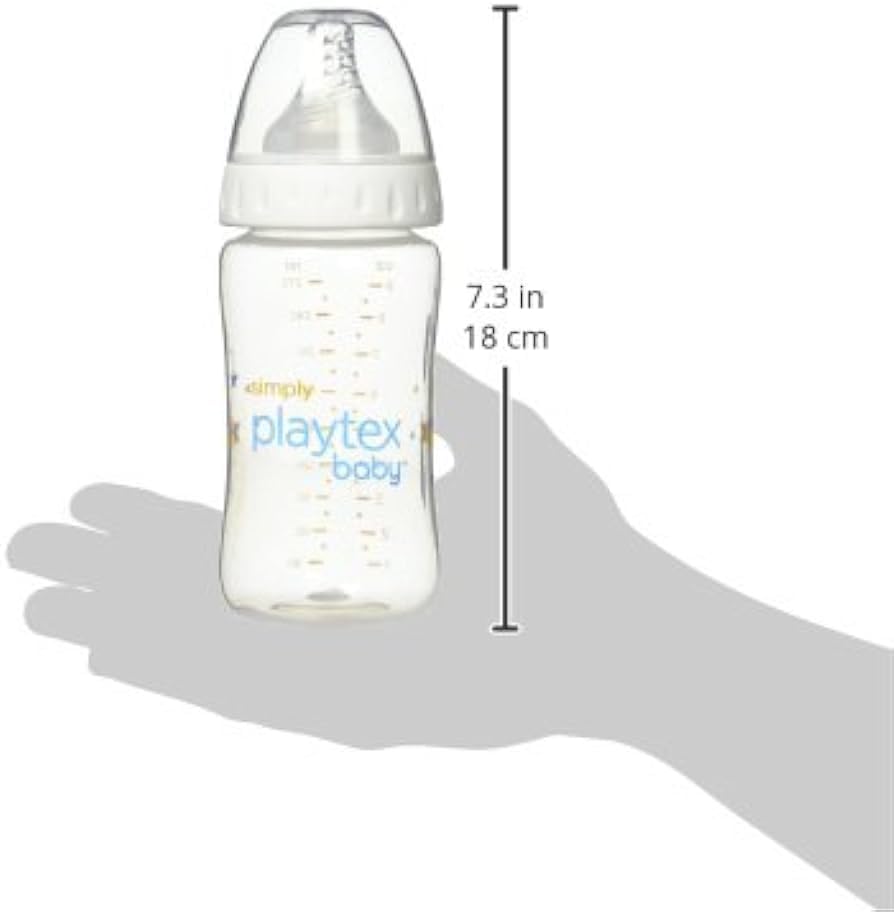 Playtex Baby Simply Complete bottle features whimsical star design for child-friendly style.