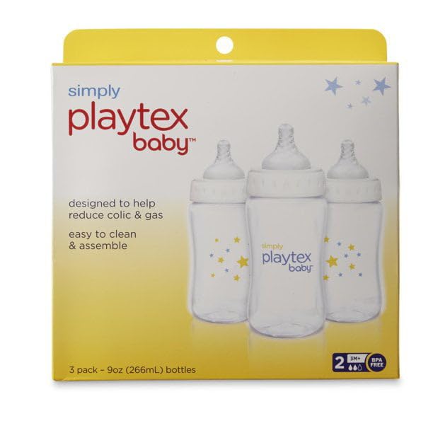Playtex Baby Simply Complete vented nipple close-up highlighting air management for smoother feeds.