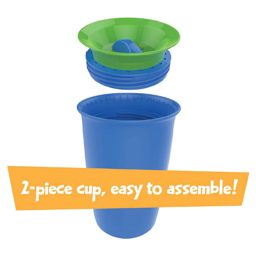 Playtex Baby Sipsters 360 any-side-sipping close-up highlights easy-clean two-piece construction