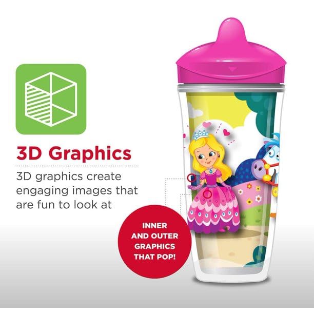 Playtex Baby Sipsters Sport Spout ergonomic grip supports little hands during play.