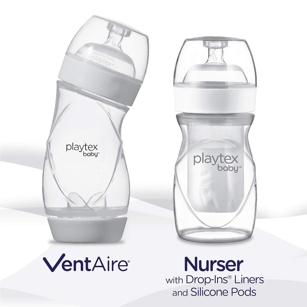 Playtex VentAir compatibility image shows seamless use with Playtex bottles.