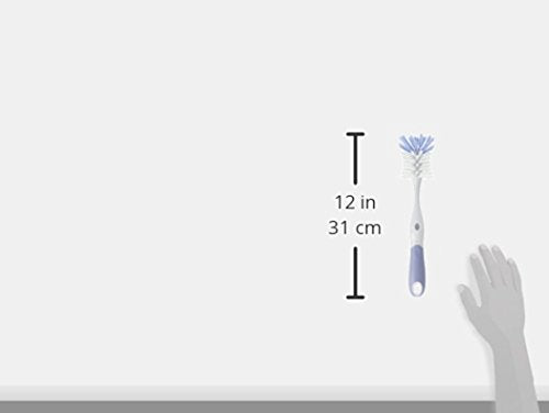 Playtex SmartSpace bottle brush handle ergonomic design supports comfortable cleaning.