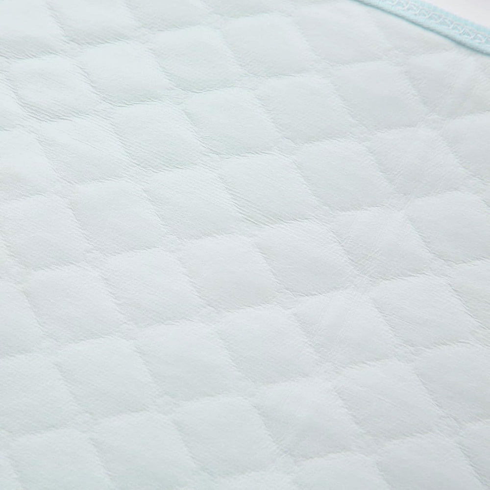 Pleasant Boulevard changing pad blue offers soft cotton for baby comfort