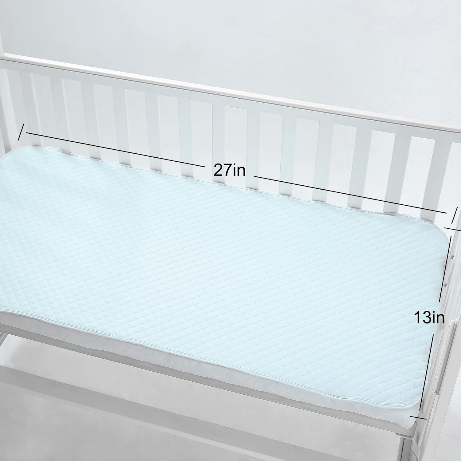Pleasant Boulevard blue pad liner provides breathable protection on the go