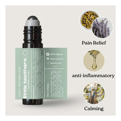 PLENNY teething relief roller featuring jojoba oil for soothing skin