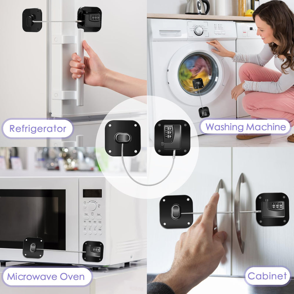 Pletpet fridge lock easy installation image demonstrates simple setup.