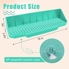 Pletpet Upgrade Splash Guard with six suction cups for secure tub mounting.
