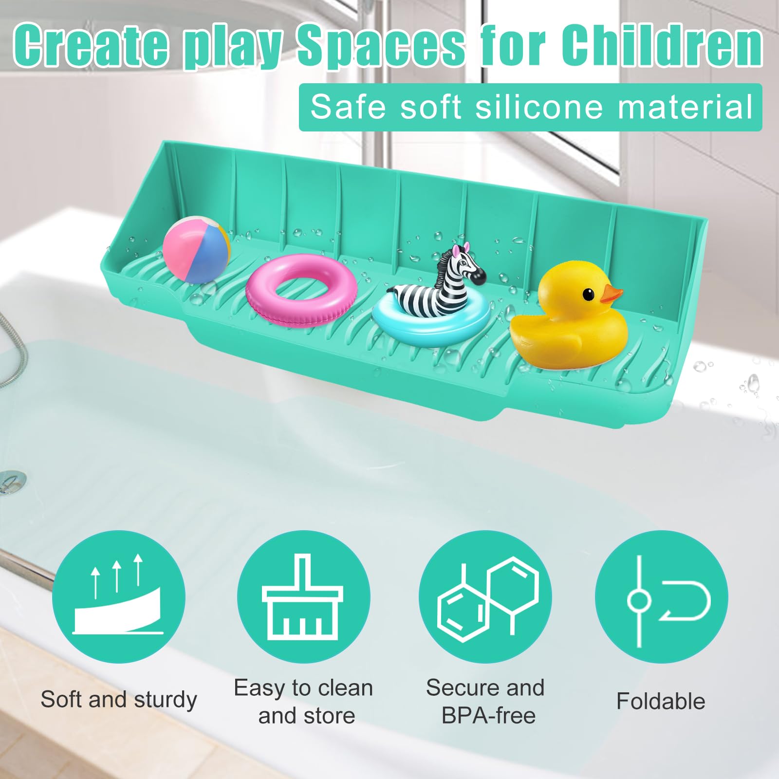 Pletpet silicone guard highlighting anti-slip bottom and quick drainage feature.