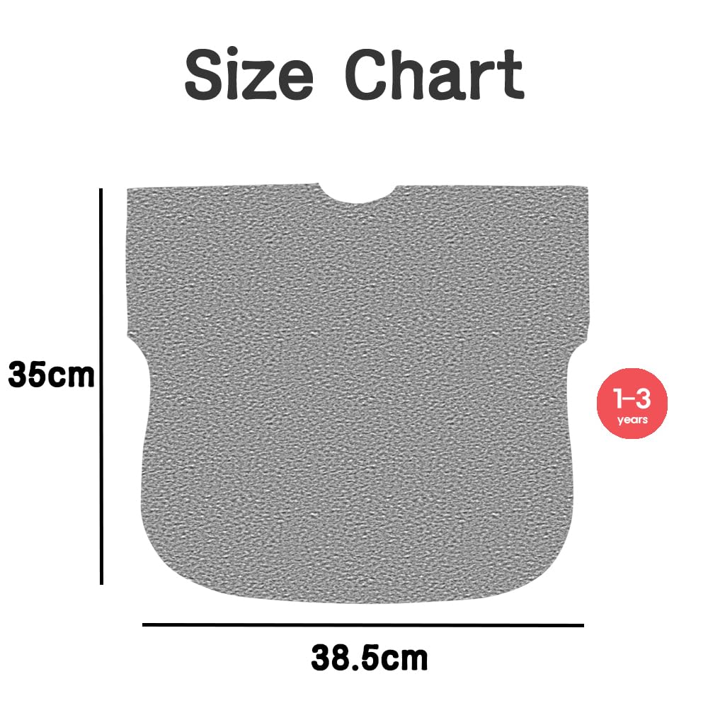 Plie gray dot bib is machine washable and quick-drying for busy caregivers