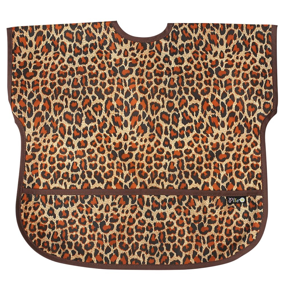 Plie waterproof baby bib closeup shows BPA-free fabric gentle on skin and easy to wipe