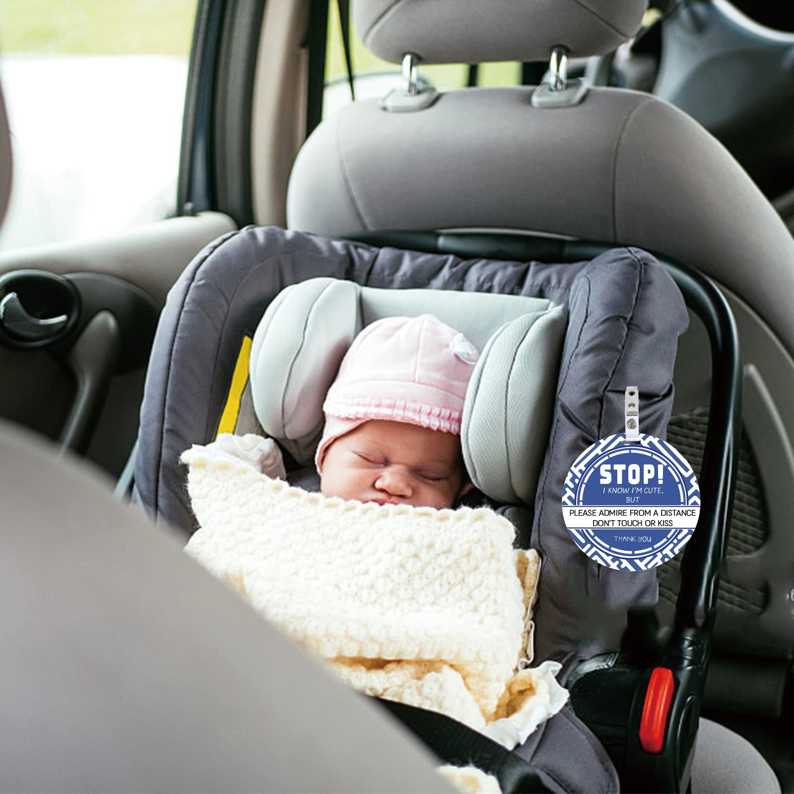 PLIGREAT baby shower gift no touching sign tag set enhances thoughtful preparation.