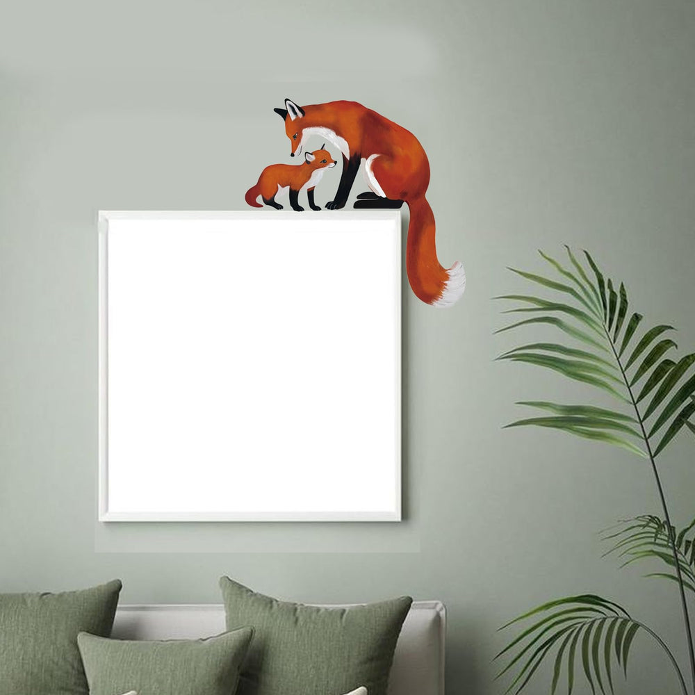 PLIGREAT Cute Fox wall decal door—instant accent for entryways and corners.