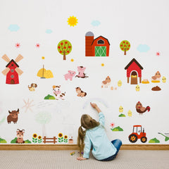 PLIGREAT DIY wall decals pieces allowing flexible arrangement in playroom or nursery.