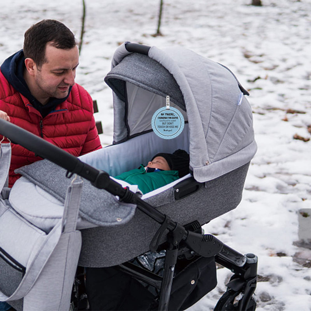 PLIGREAT easy apply no touch tag compatible with strollers and carriers