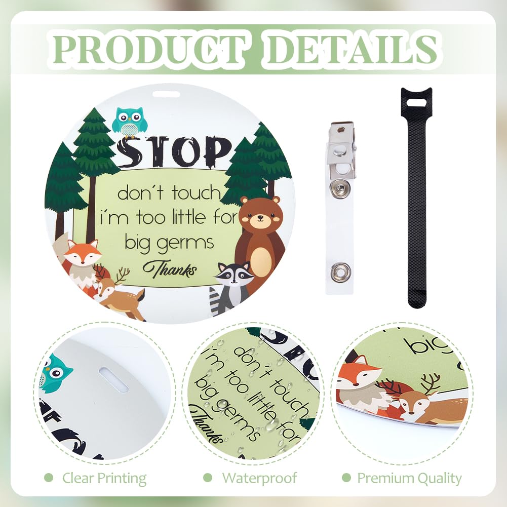 PLIGREAT easy to use baby sign with clip for quick attachment and cleaning