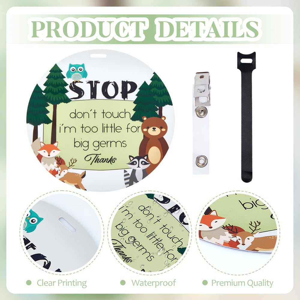 PLIGREAT easy to use baby sign with clip for quick attachment and cleaning