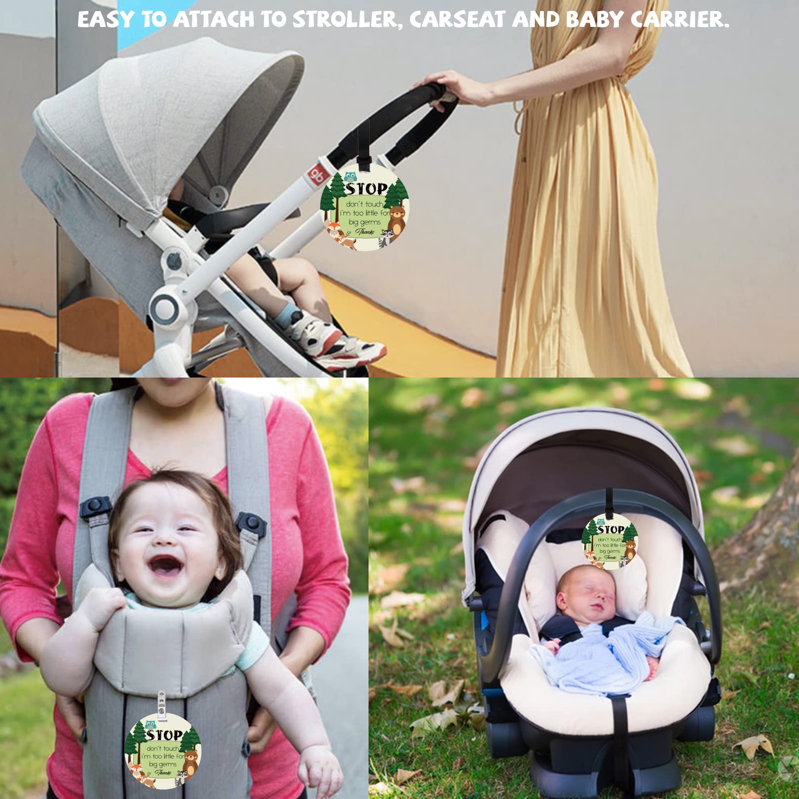 PLIGREAT high visibility baby sign readable from distance for quick awareness