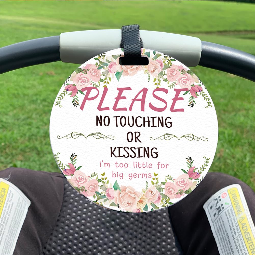 PLIGREAT sign clip attachment shows versatile placement on backpacks and stroller canopies.