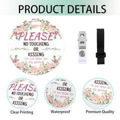 PLIGREAT durable PVC no-touch sign image shows waterproof material for easy cleaning.
