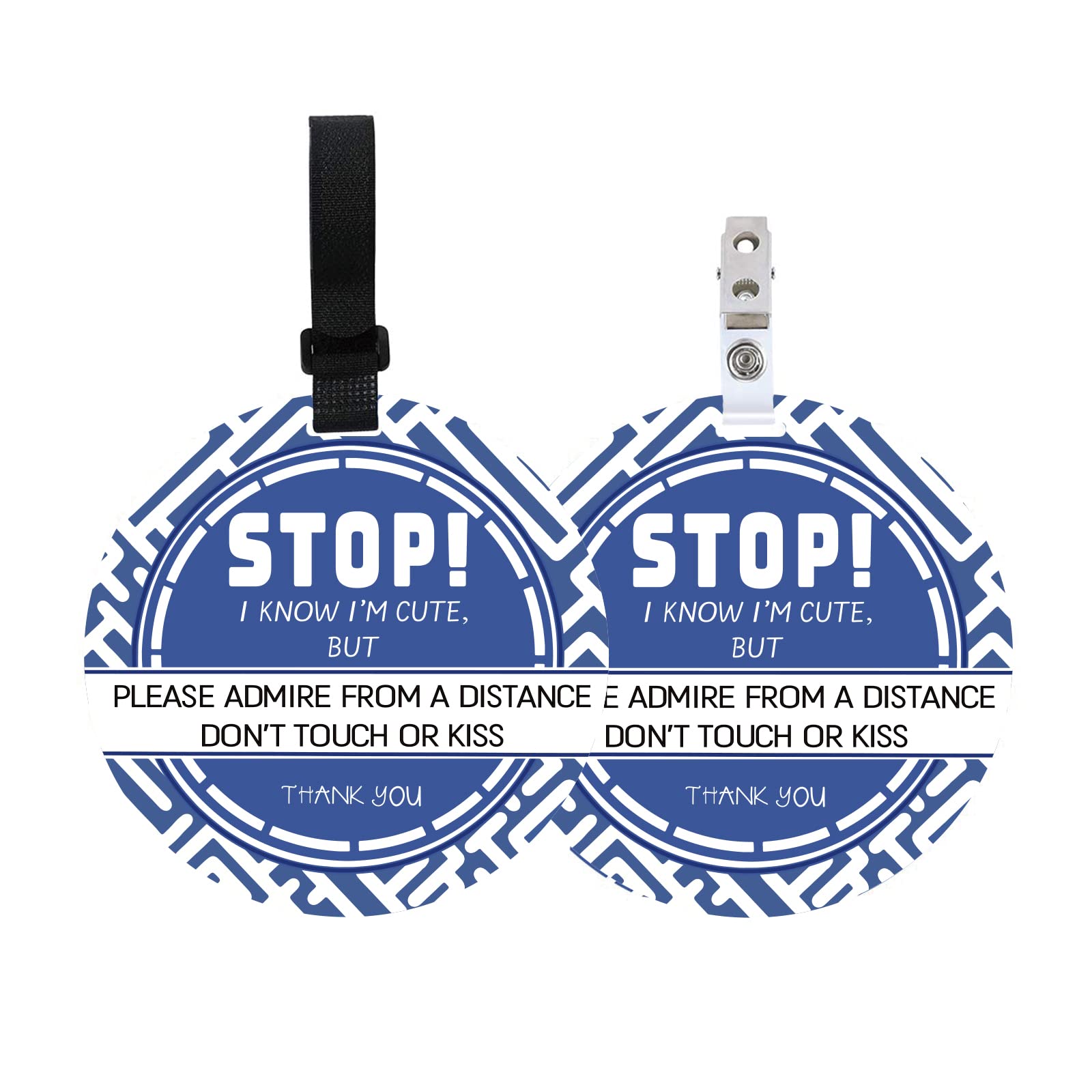 PLIGREAT no touching baby sign stroller tag 2-pack keeps others at a respectful distance.