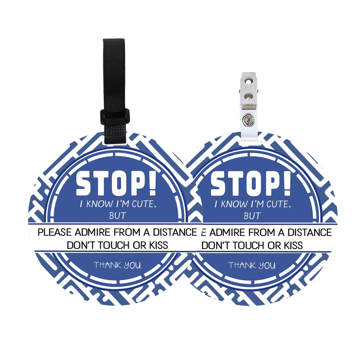 PLIGREAT no touching baby sign stroller tag 2-pack keeps others at a respectful distance.