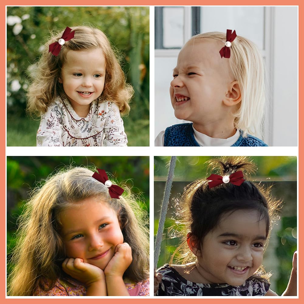 Pliwcas gift-ready red hair bow set ideal for holidays