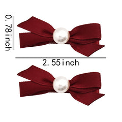 Pliwcas mini Christmas bows festive toddler hair accessory